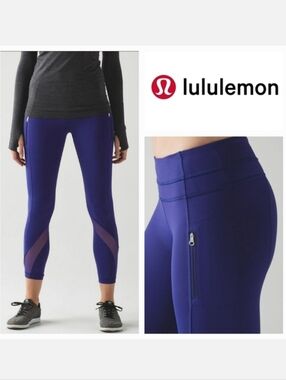 Lululemon Inspire Tights Leggings in Emperor Blue Sz 2